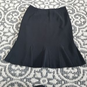 (4) Bianca Nygard Fit and Flare Pelpum Hem Classic Black Business Casual Office